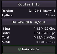 Router Console - Shared Clients Green