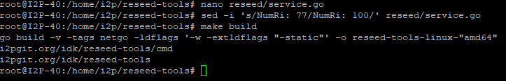 Cloning reseed-tools repository
