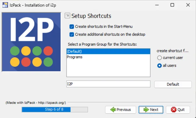 Setup Shortcuts
